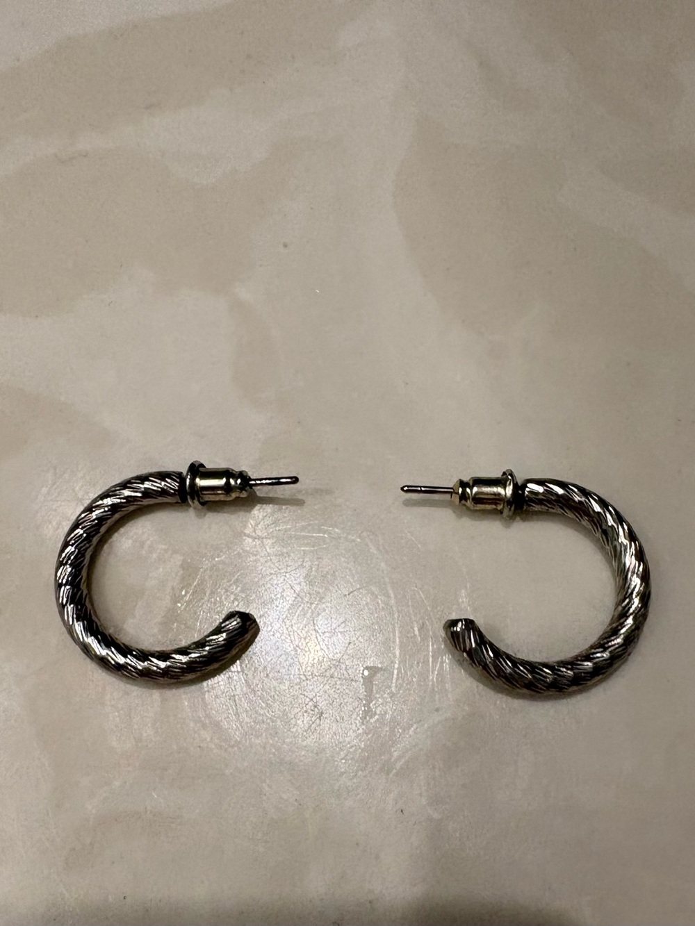 Gold-Tone Twisted Hoop Earrings - Women Accessories